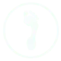 About 1 foot+icon+white